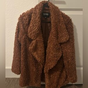 Audrey Teddy Jacket in Rich Brown